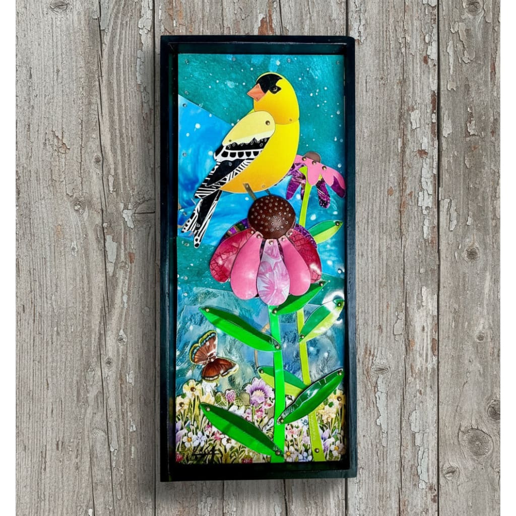 ’Jersey Bird’ Recycled Tin Collage - Jewelry