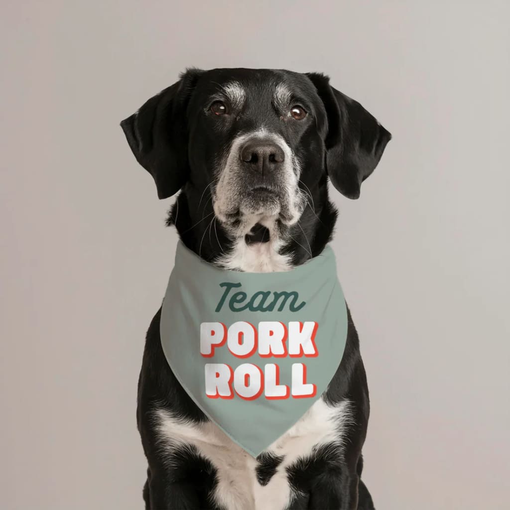 Jersey Dog Bandanas - Team Pork Roll / Small