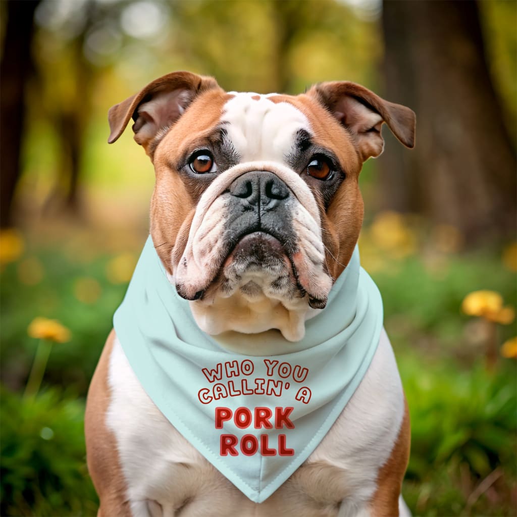 Jersey Dog Bandanas - Who You Callin’ Pork Roll / Large