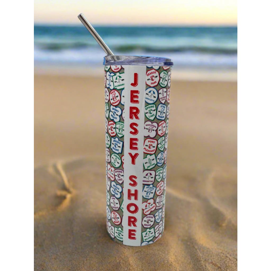 Jersey Shore Beach Tag Tumbler