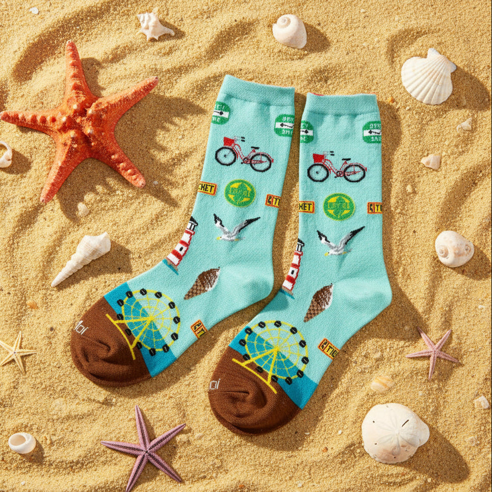 Jersey Shore Crew Socks - Apparel & Accessories