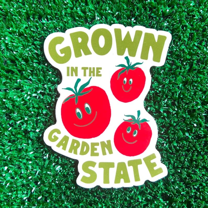 Jersey-Themed Fridge Magnet - Grown in the Garden State - Tomatoes - Home & Garden