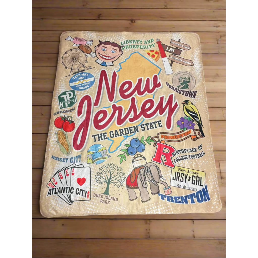 Jersey-Themed Sherpa Blanket - Home &amp; Lifestyle