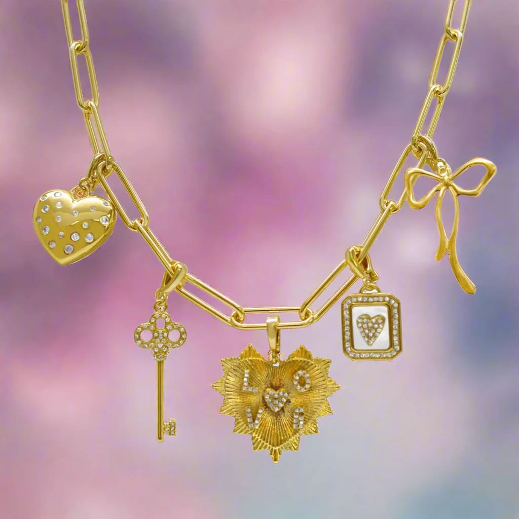 Key to my Heart Charm Necklace - Jewelry &amp; Accessories