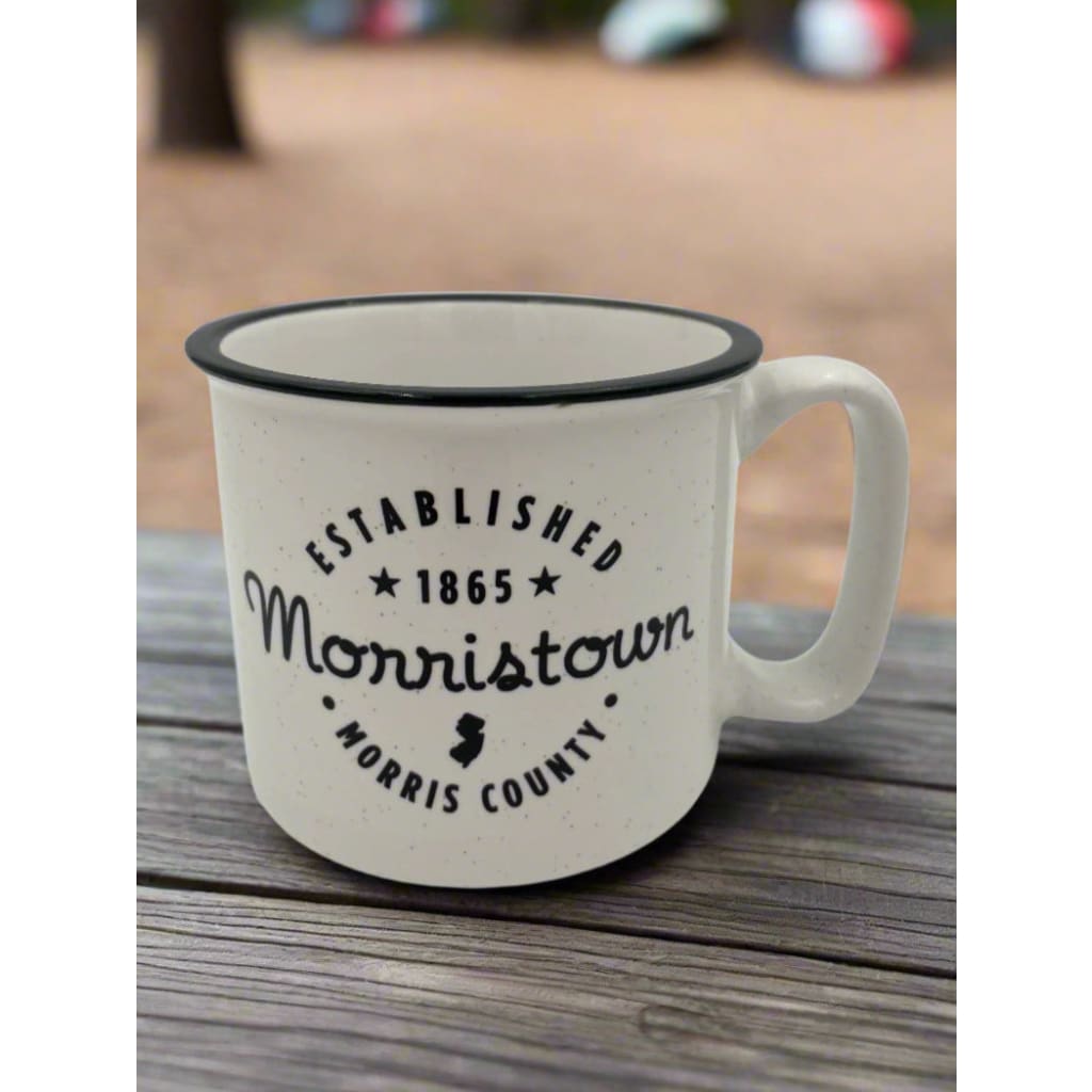 Large Jersey-Themed Ceramic Camper Mugs (18 oz) - Ceramic Morristown Est. 1865 - Home &amp; Lifestyle