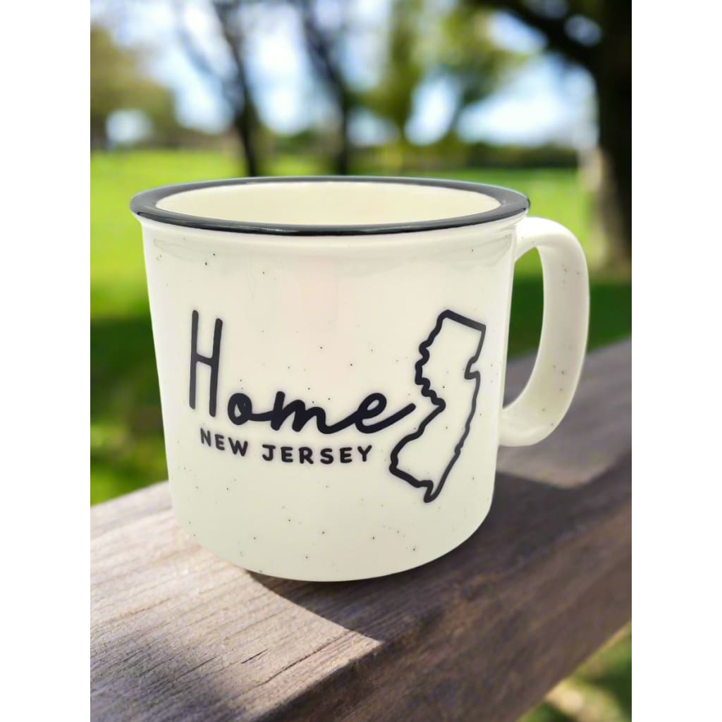Large Jersey-Themed Ceramic Camper Mugs (18 oz) - Ceramic NJ Home - Home &amp; Lifestyle