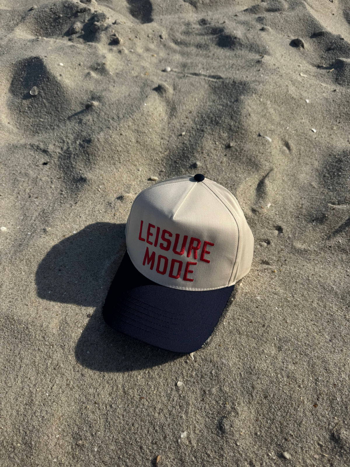 Leisure Mode Trucker Hat - Navy &amp; Red