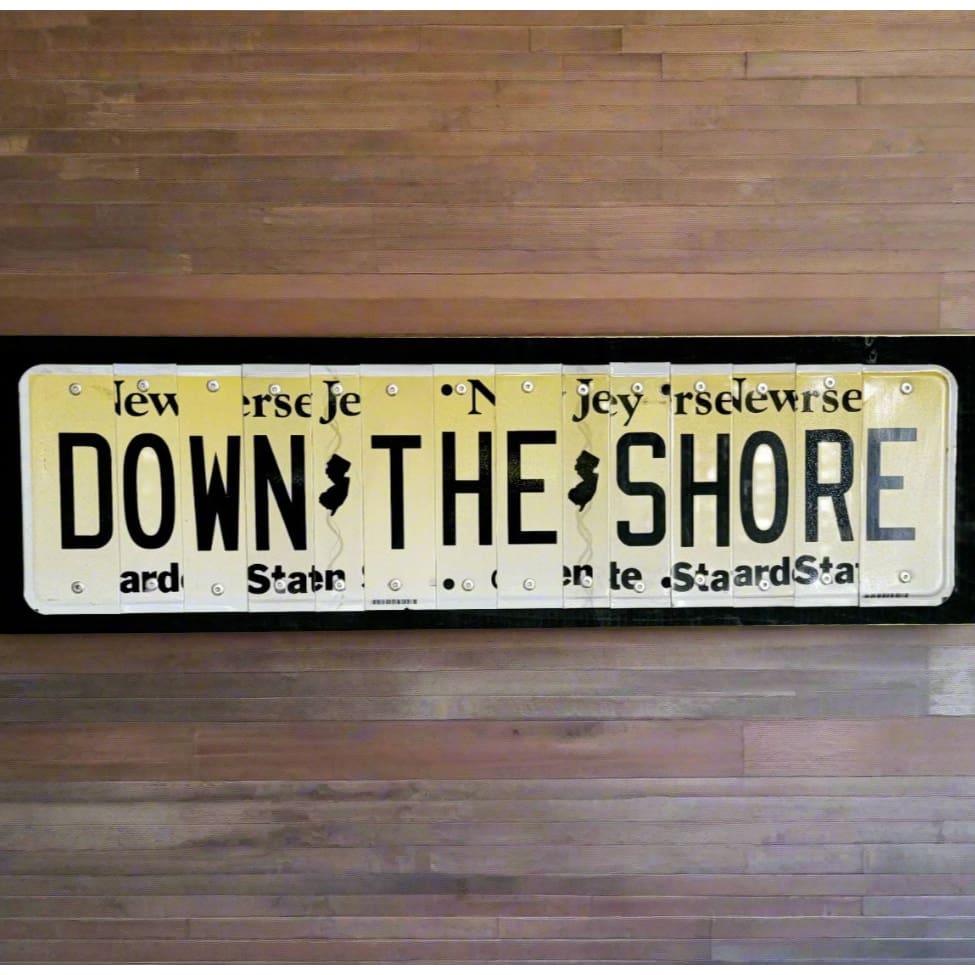 License Plate Sign - Down The Shore - Home & Lifestyle