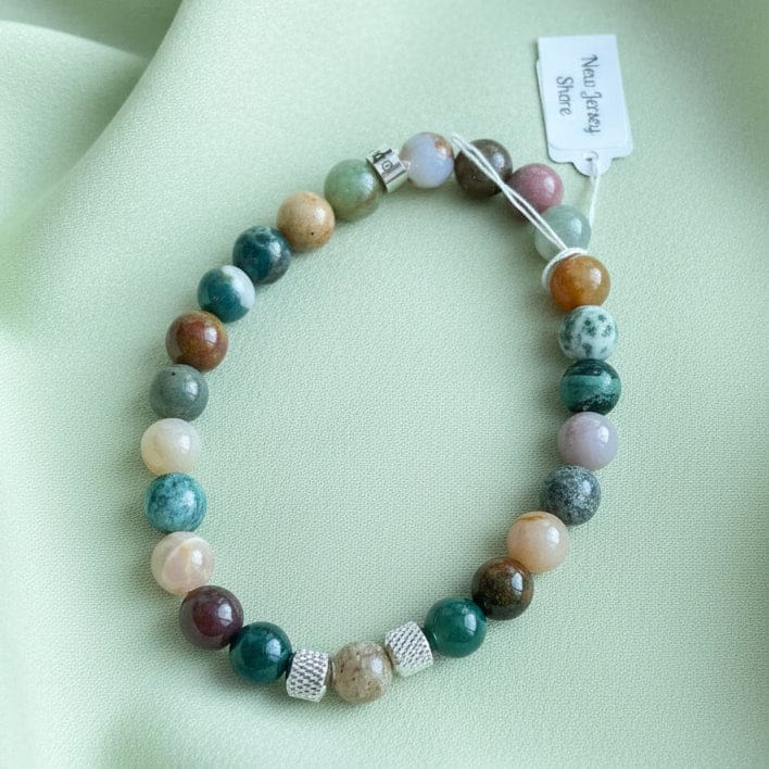 Men’s Beach Sand Bracelet - Indian Agate - Jewelry