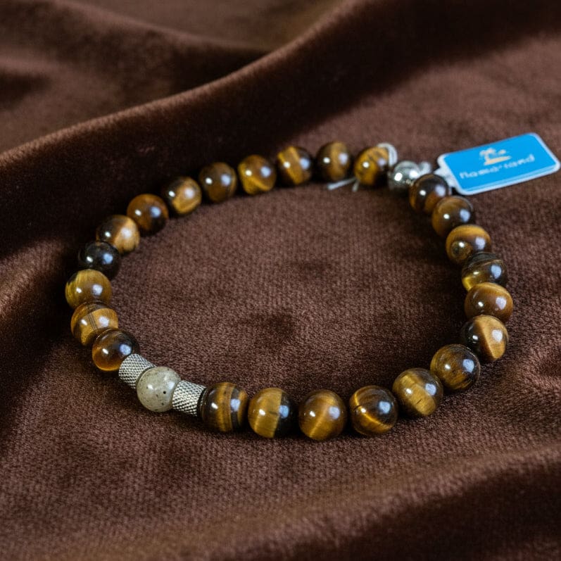 Men’s Beach Sand Bracelet - Tiger’s Eye - Jewelry