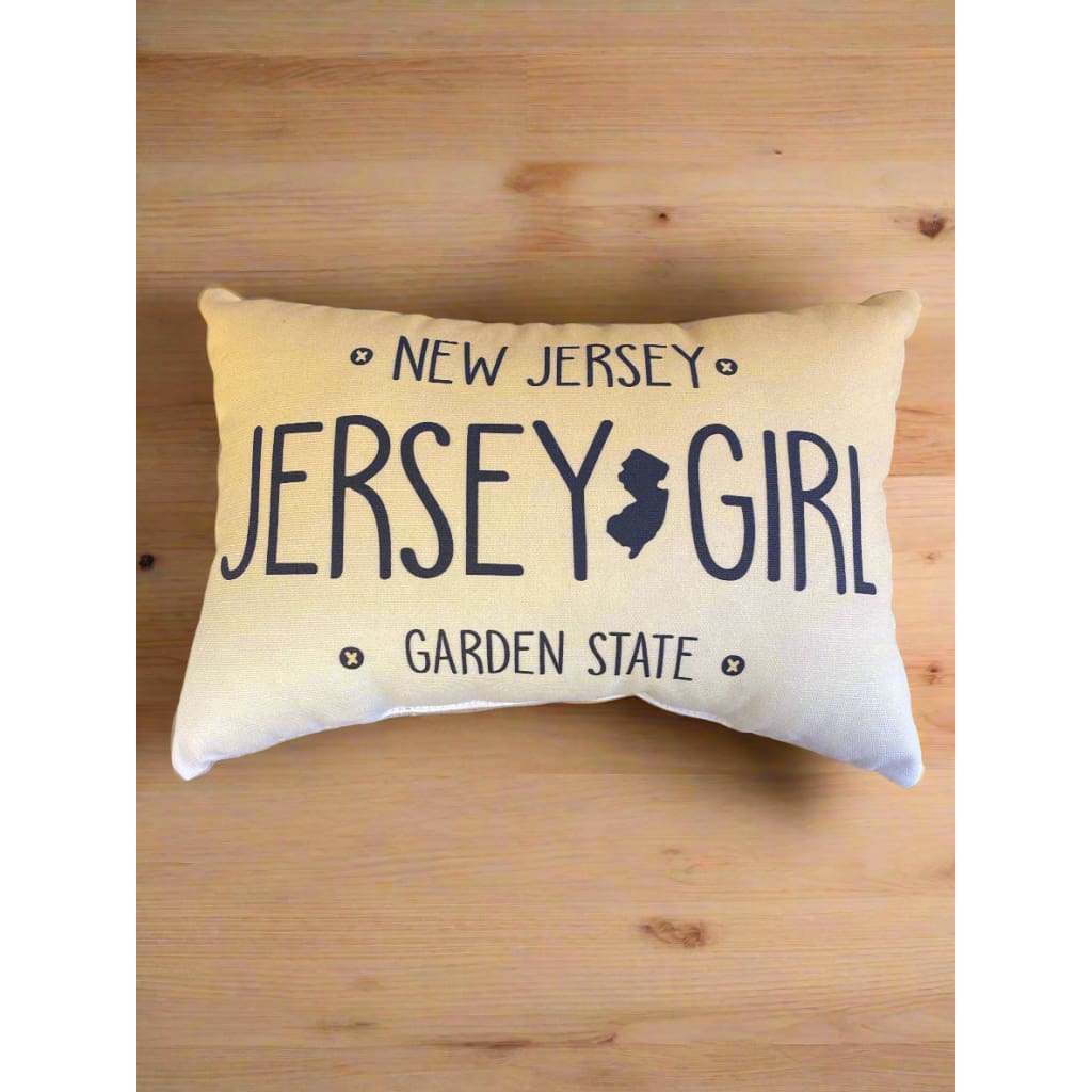 Mini Jersey Girl License Plate Pillow - Home & Lifestyle