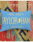 Mini-License Plate Taylor Ham/Pork Roll Pillow - Home & Lifestyle