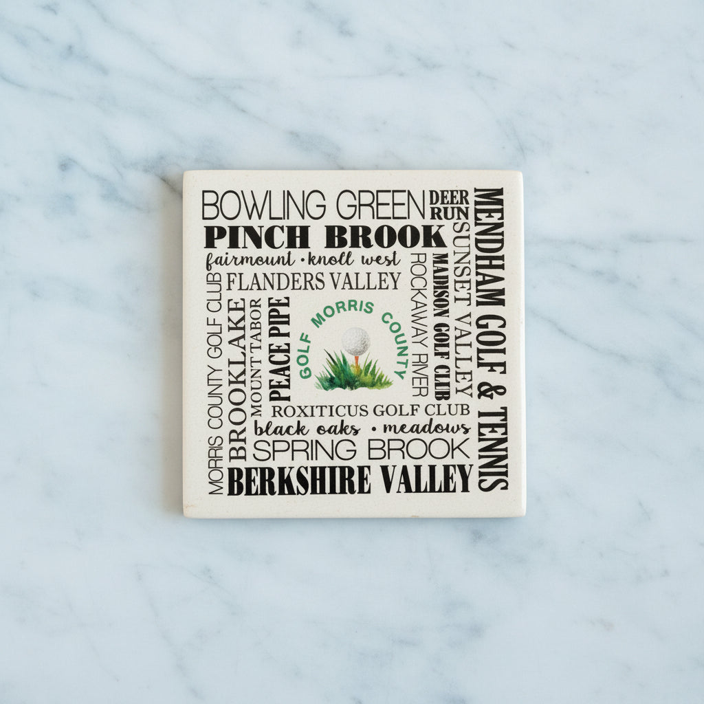 Golf Course Coaster Morris County Golf Courses Coaster – Just Jersey