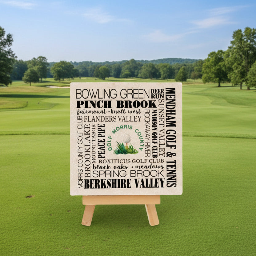 Morris County Golf Courses Coaster - Housewares
