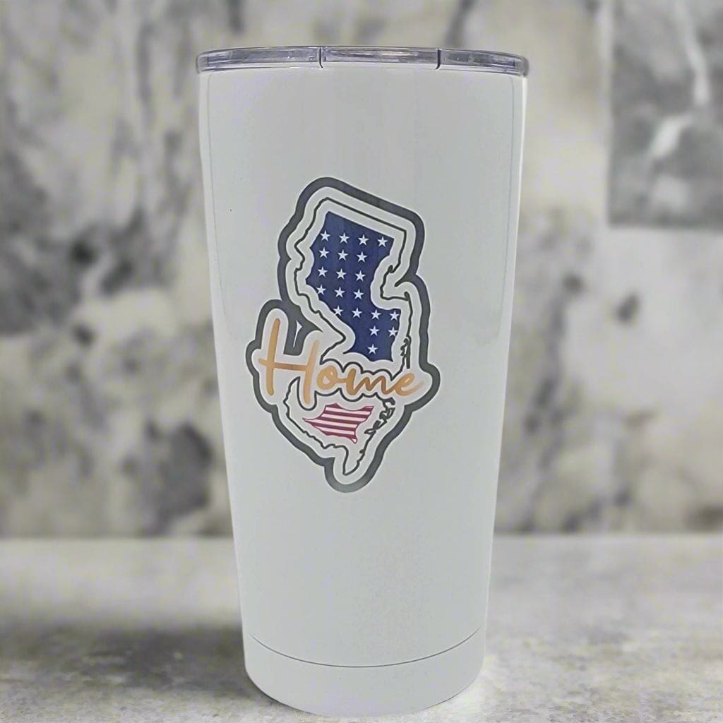 New Jersey Insulated Coffee Cup - Patriotic ’Home’ Jersey - Home & Lifestyle