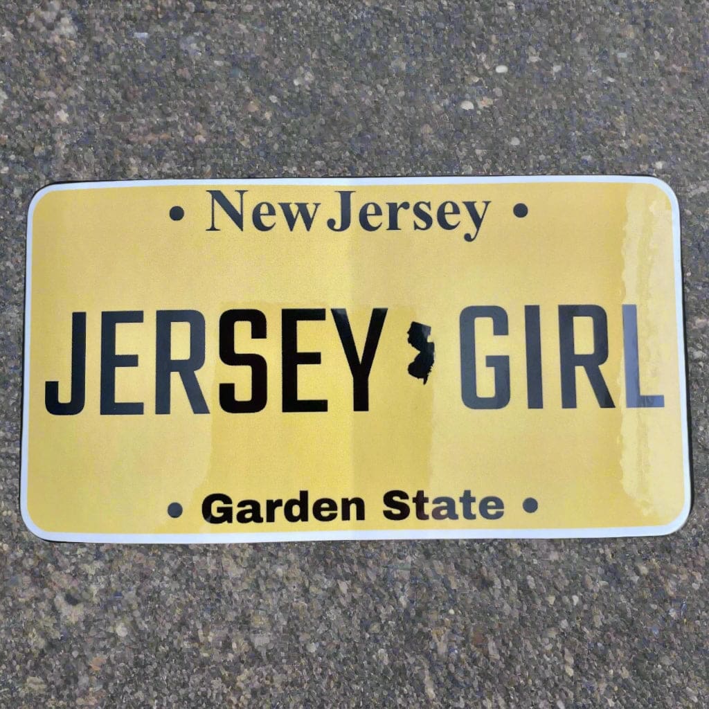 New Jersey License Plate Stickers - Jersey Girl License Plate - Home & Lifestyle
