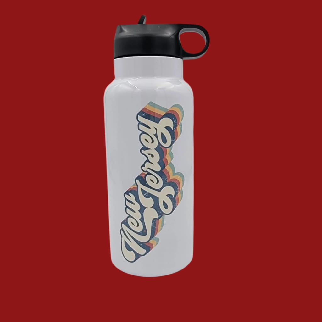 New Jersey Water Bottle - Retro - Home & Lifestyle