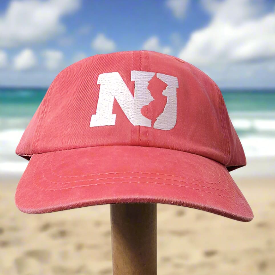 NJ Hat - Faded Red - Home & Lifestyle