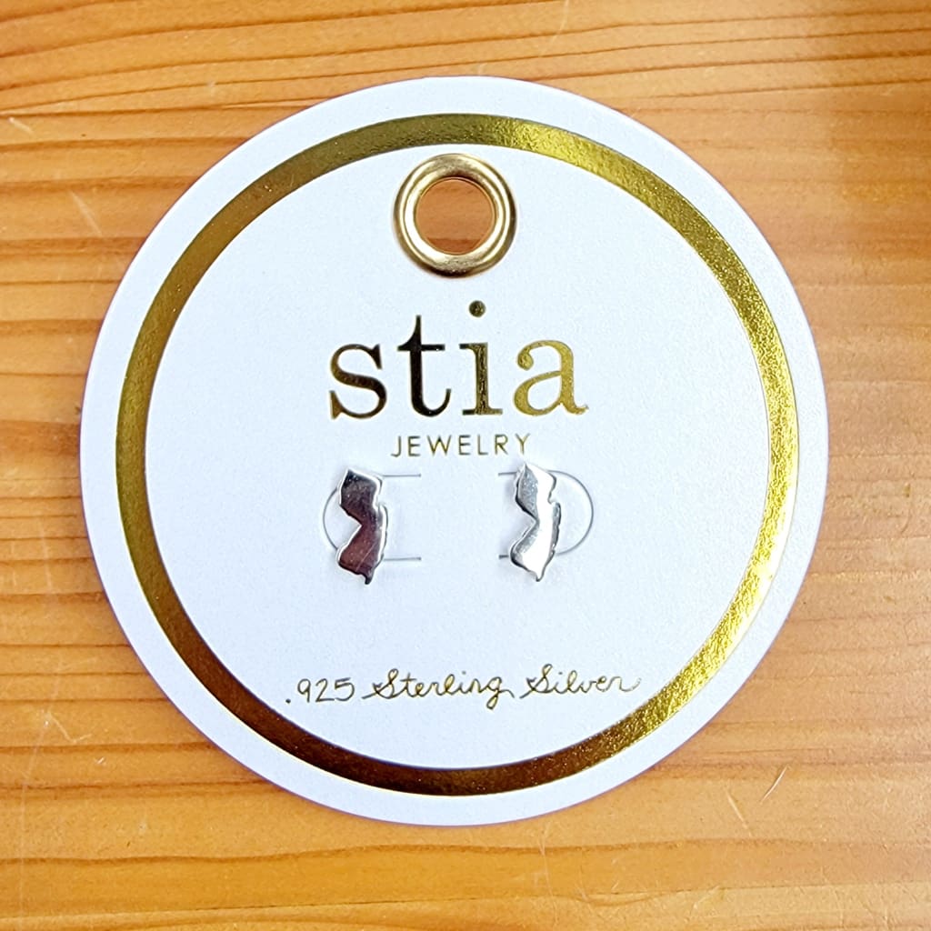 NJ Icon Stud Earrings - Silver - Jewelry & Accessories