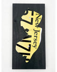 NJ License Plate Wall Hanging - Black - Home & Lifestyle