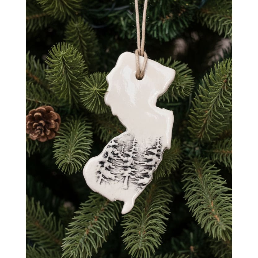 NJ Ornaments Large - Trees - Pottery