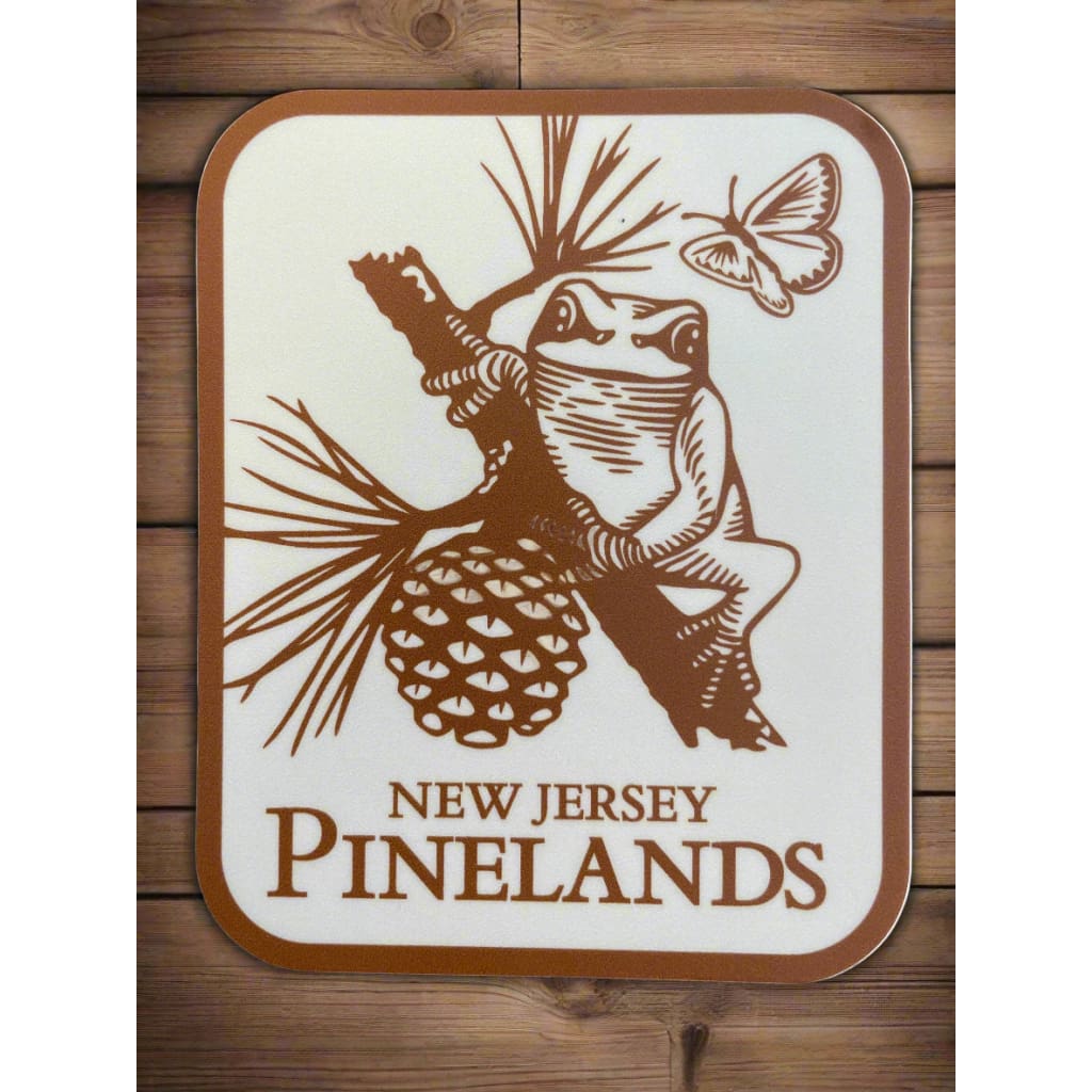 NJ Pinelands with Frog Vinyl Decal/Sticker