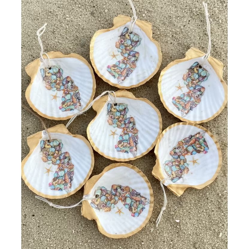 NJ Scallop Shell Ornament - Home & Lifestyle