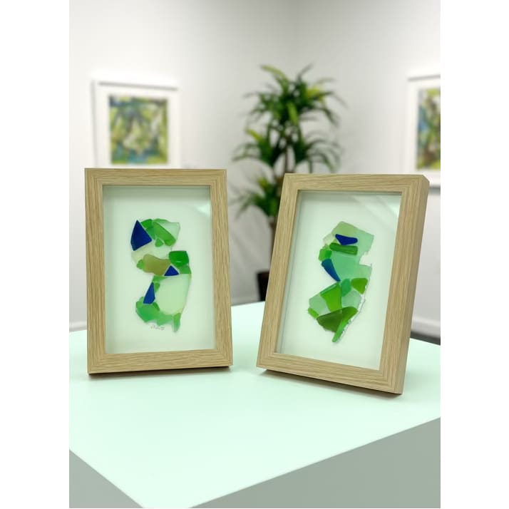 NJ Sea Glass Silhouette Art - Jewelry