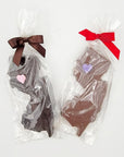 NJ Shaped Chocolate Bar with Heart