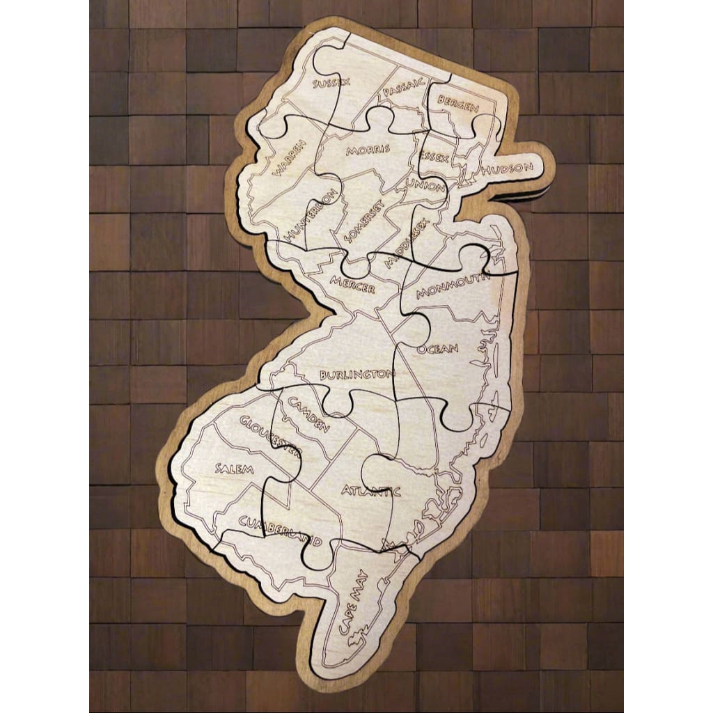 NJ Shaped Jigsaw Puzzle - Home & Lifestyle