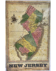 NJ Themed Digital Prints 11’’ x 17’’ Unframed - 1880 Vintage NJ Map - Prints & Artwork