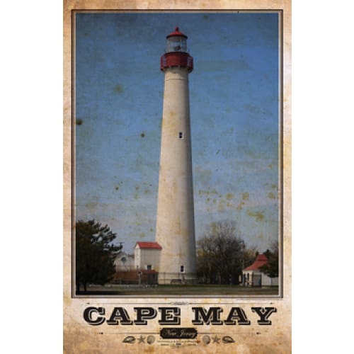 NJ Themed Digital Prints 11’’ x 17’’ Unframed - Cape May Lighthouse - Prints &amp; Artwork