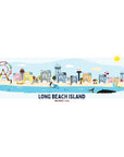 NJ Themed Digital Prints 11’’ x 17’’ Unframed - LBI Skyline Illustration - Prints & Artwork