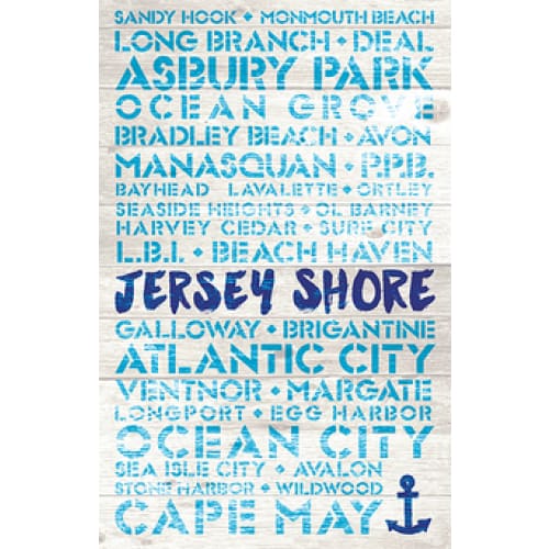 NJ Themed Digital Prints 11’’ x 17’’ Unframed - NJ Shore Favorite Places - Prints & Artwork