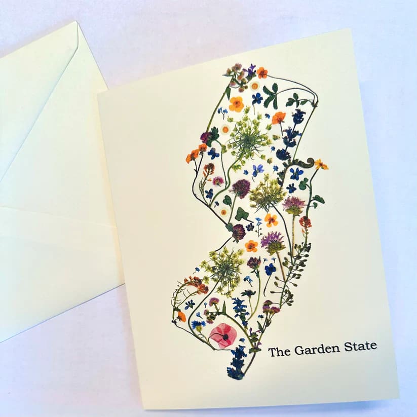 NJ-Themed Floral Greeting Cards - The Garden State - Books & Cards