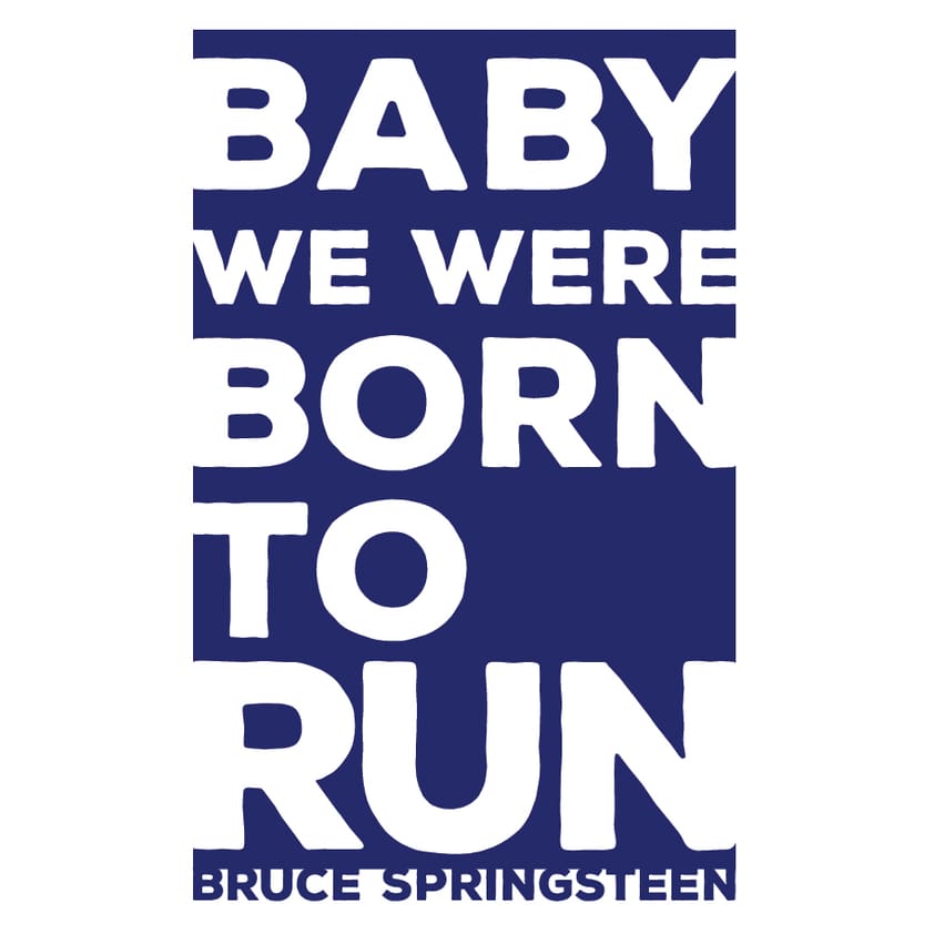 NJ Themed Giclee Prints 18’’ x 24’’ - Born to Run - BS - Prints & Artwork
