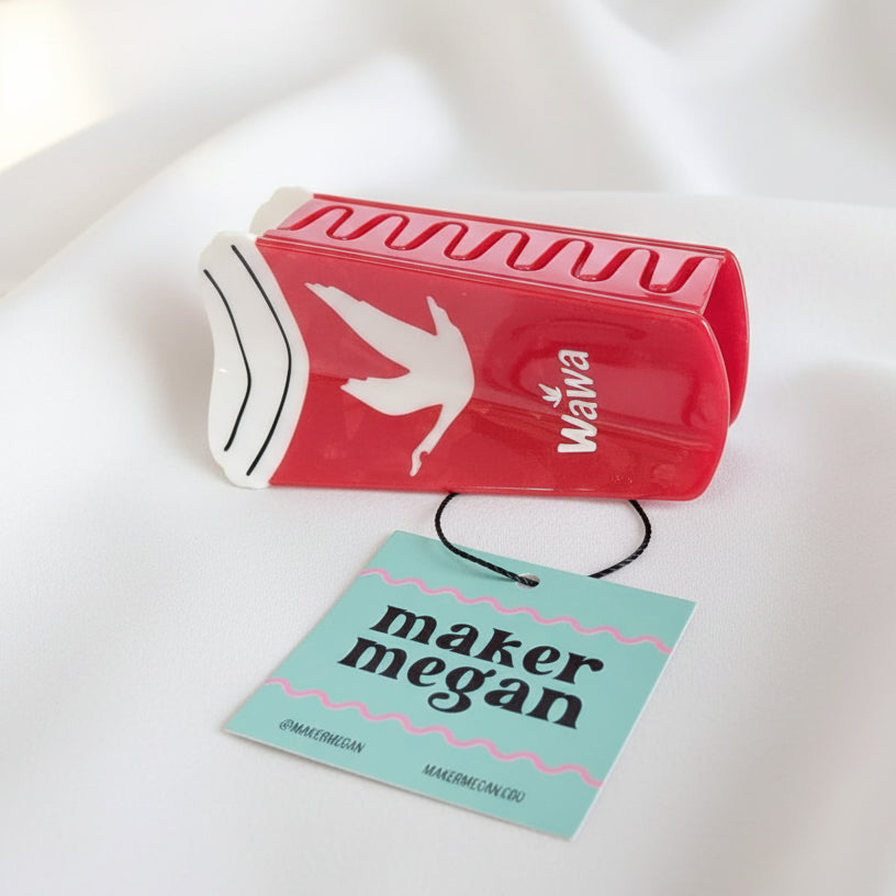 NJ-Themed Hair Clips - Wawa Cawfee Cup - Jewelry &amp; Accessories