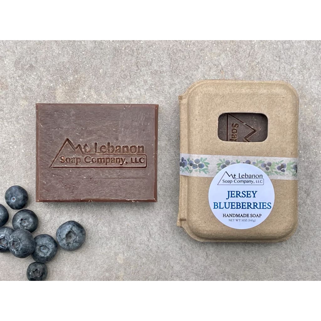 NJ Themed Handmade Bar Soap - Jersey Blueberries - Bath & Body