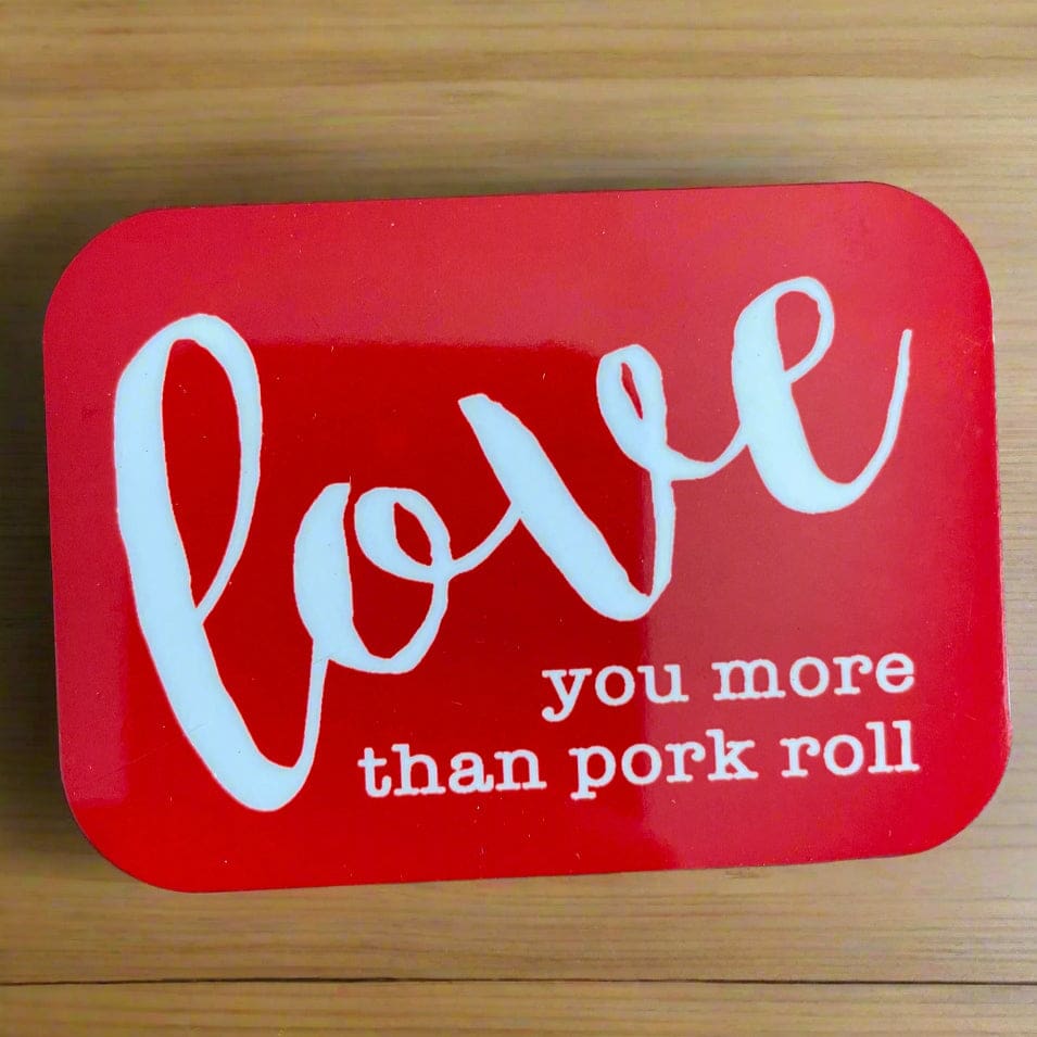NJ-Themed Square/ Rectangular Fridge Magnets - Love Pork Roll - Home & Lifestyle
