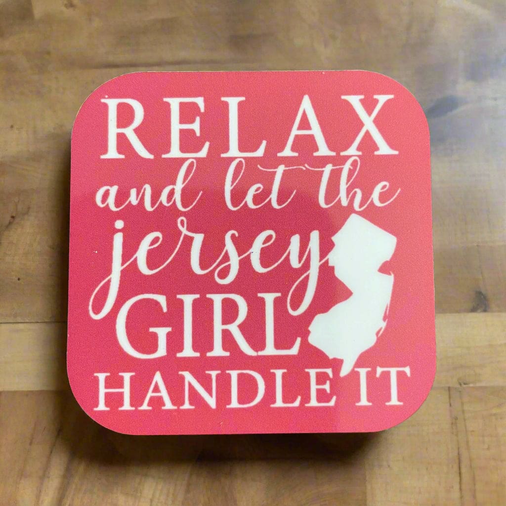 NJ-Themed Square/ Rectangular Fridge Magnets - Relax Jersey Girl - Home & Lifestyle
