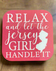 NJ-Themed Square/ Rectangular Fridge Magnets - Relax Jersey Girl - Home & Lifestyle
