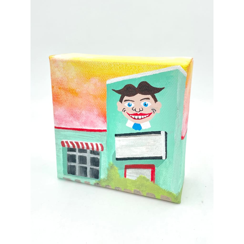 Original Wood Block Canvas Paintings (4’’x4’’) - Tillie Asbury Park - Jewelry