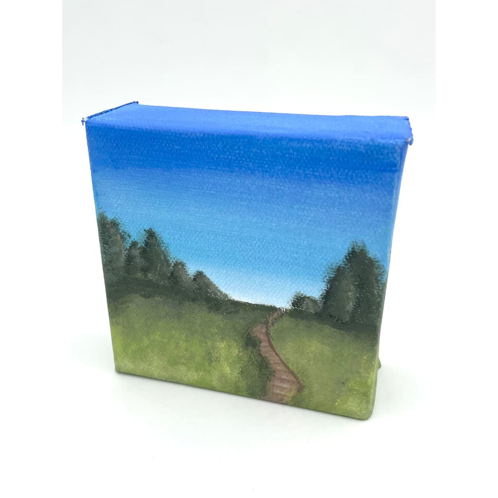 Original Wood Block Canvas Paintings (4’’x4’’) - Wawayanda State Park - Jewelry