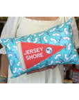 Pennant Flag Pillow on NJ fabric - Red Jersey Shore - Apparel & Accessories