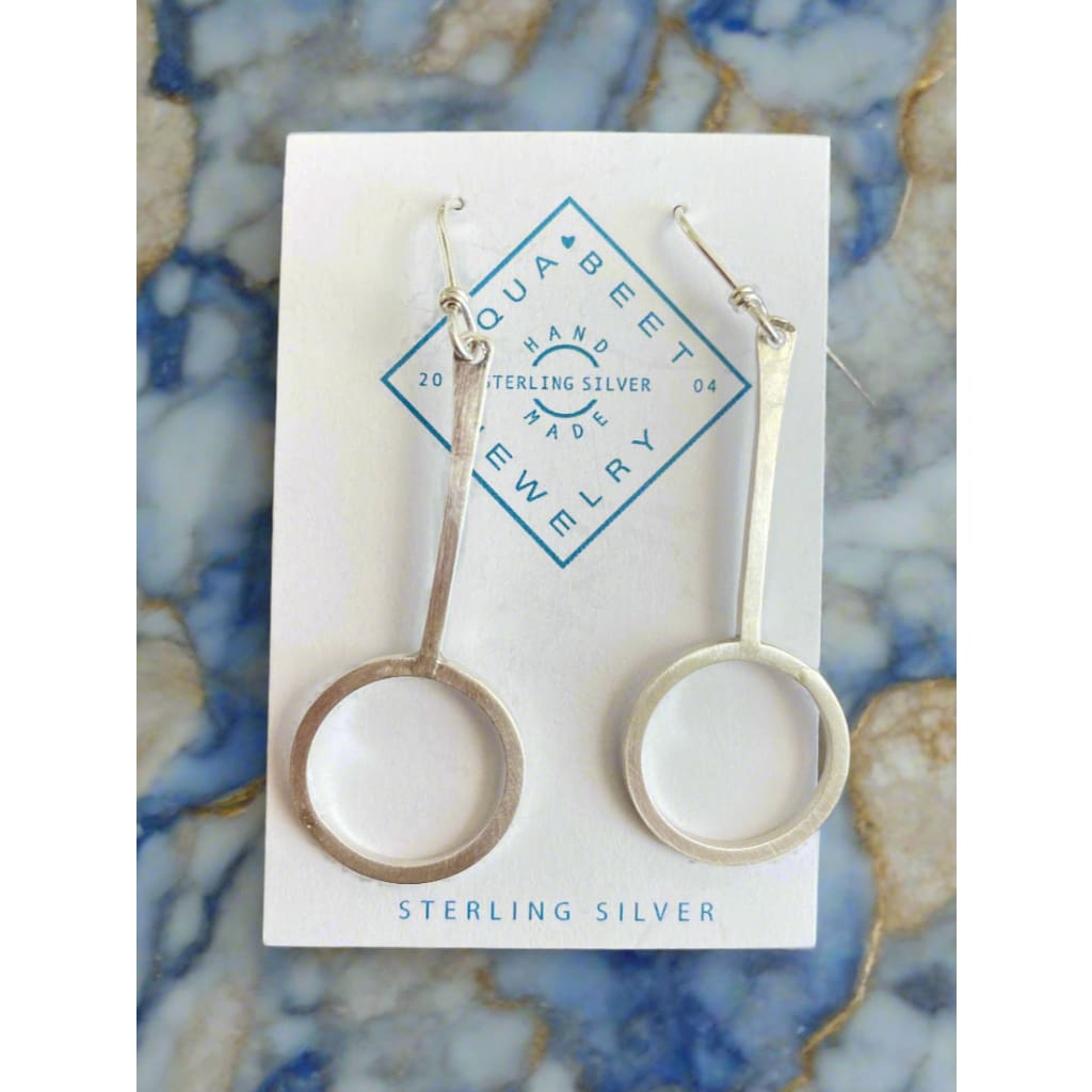 Pure Circle Earrings - Circles with Drop - Jewelry &amp; Accessories