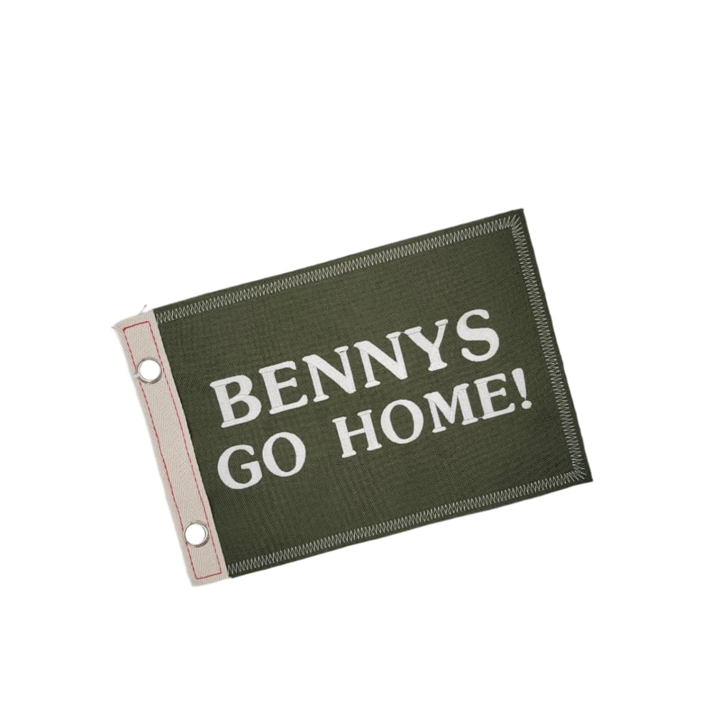 Rectangular Sail Flag - Army Green / Bennys Go Home - Apparel & Accessories