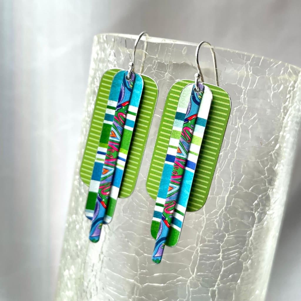 Recycled Tin Earrings - 