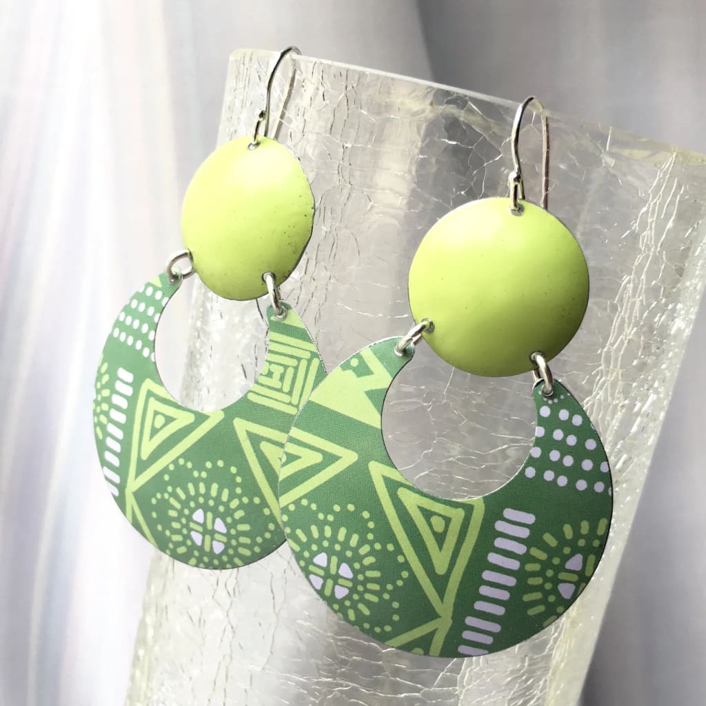 Recycled Tin Earrings - 
