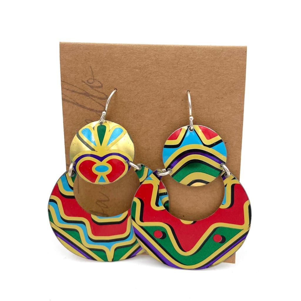 Recycled Tin Earrings - 
