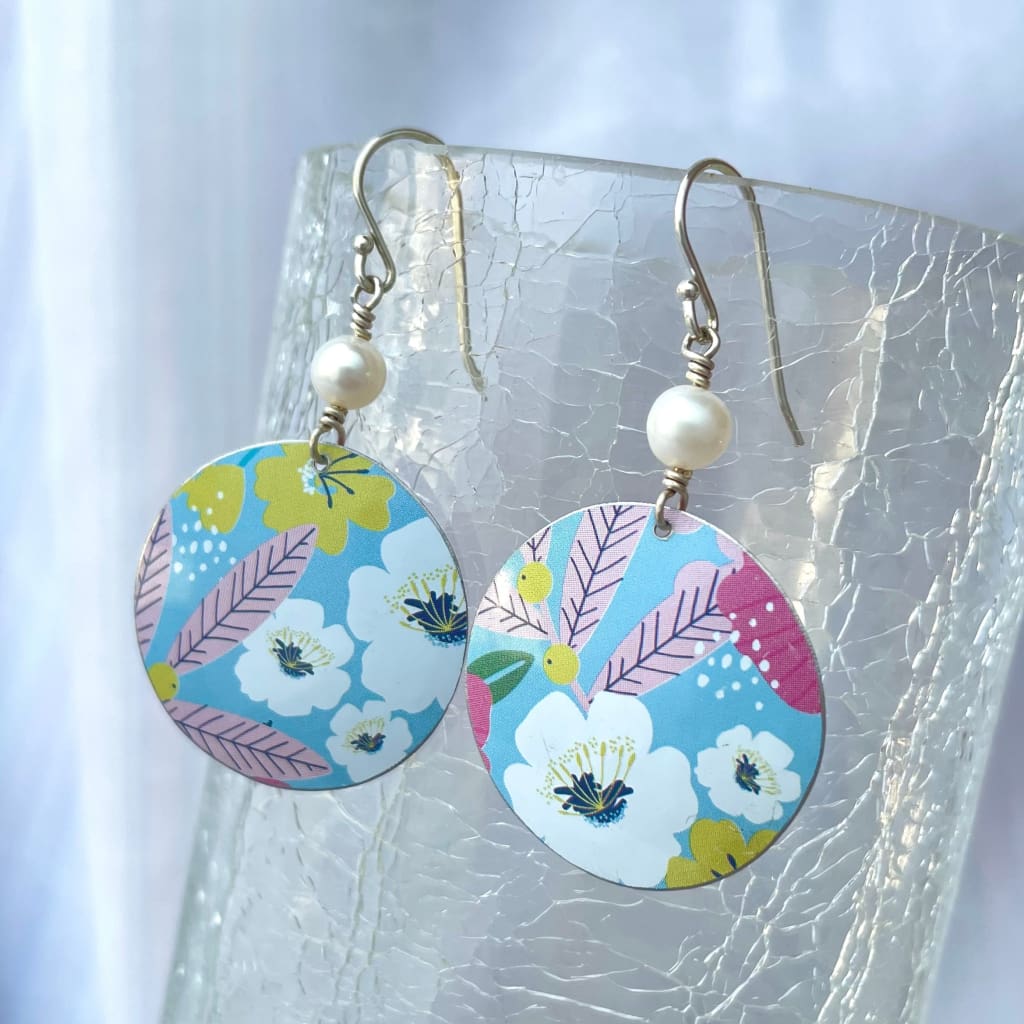 Recycled Tin Earrings - 